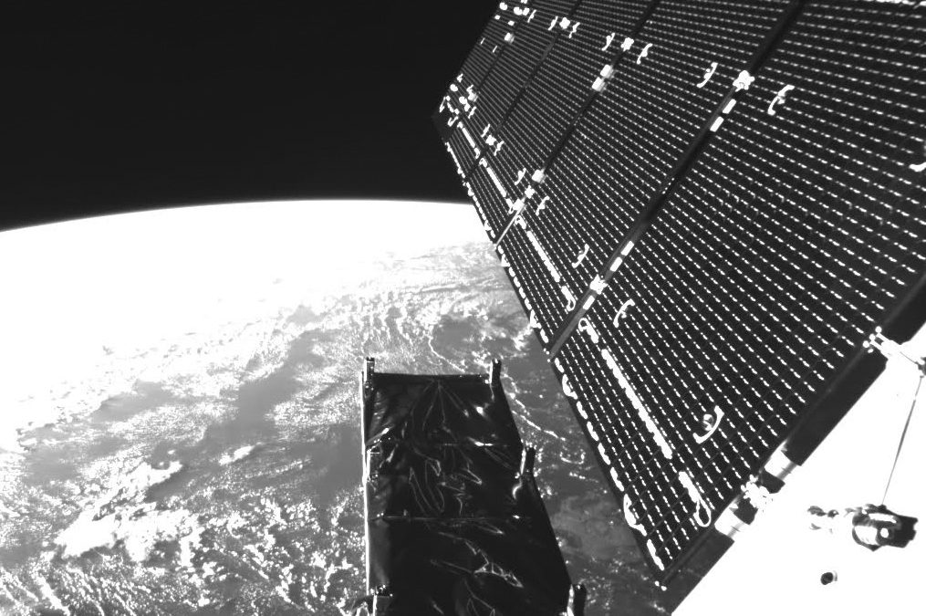 Sentinel-1A solar panels and SAR antenna