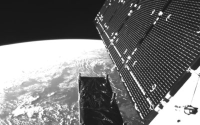 Sentinel-1A solar panels and SAR antenna