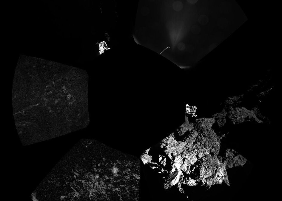 First panorama around the lander